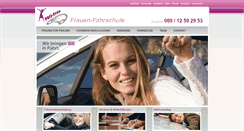 Desktop Screenshot of frauen-fahrschule.com