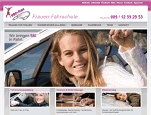 Tablet Screenshot of frauen-fahrschule.com